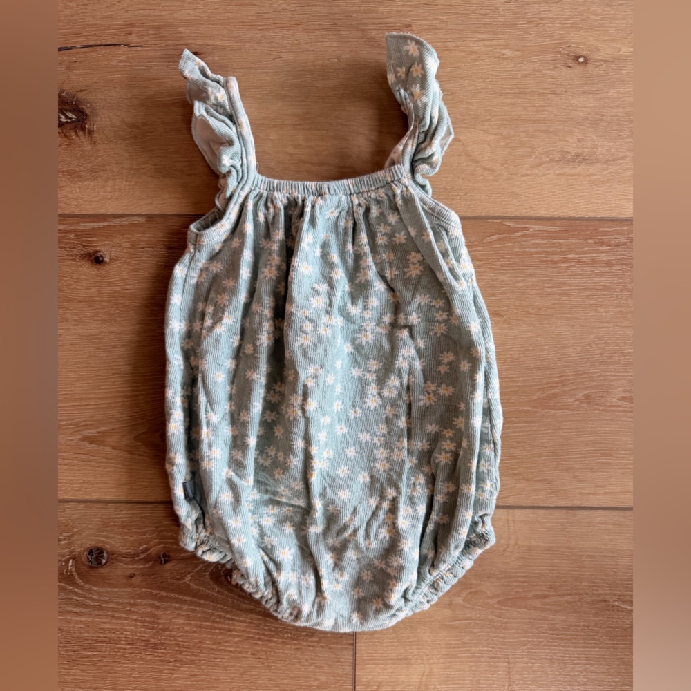 Floral Blue Kids One Piece